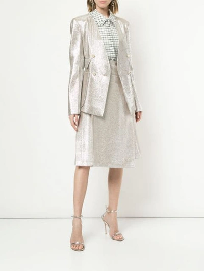 Shop Macgraw Astronomer Blazer In Metallic