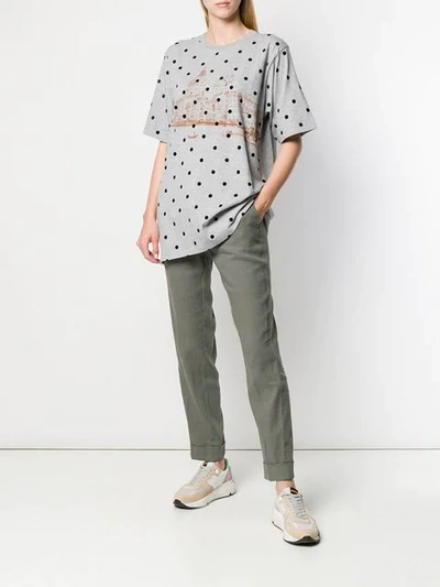Shop Cambio Drawstring Trousers - Grey