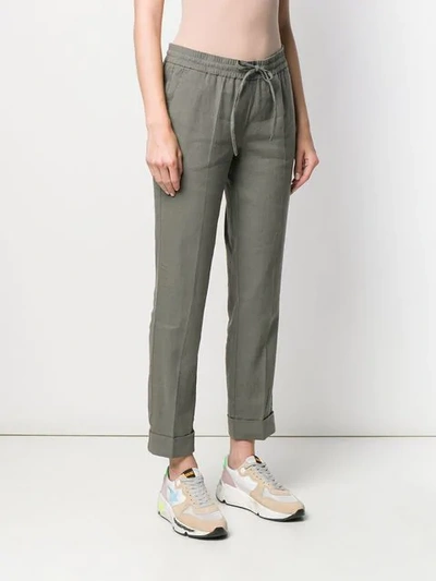 Shop Cambio Drawstring Trousers - Grey