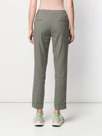 Shop Cambio Drawstring Trousers - Grey