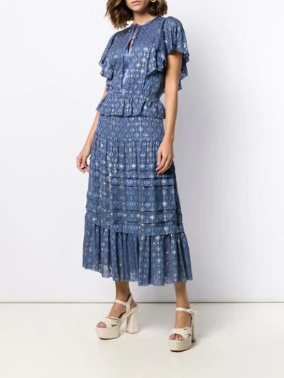 Shop Temperley London Sukie Blouse In Blue