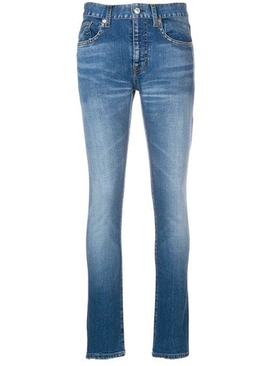 Shop Balenciaga Stretch Skinny Jeans In Blue