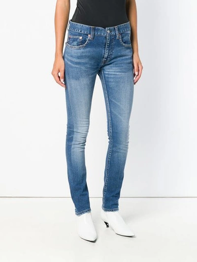 Shop Balenciaga Stretch Skinny Jeans In Blue