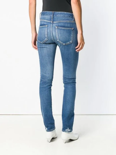 Shop Balenciaga Stretch Skinny Jeans In Blue