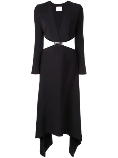 Shop Dion Lee Modular E-hook Dress In Black