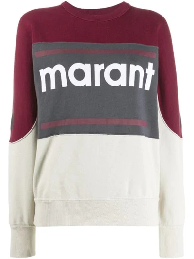 Shop Isabel Marant Étoile Gallian Sweatshirt In Burgundy