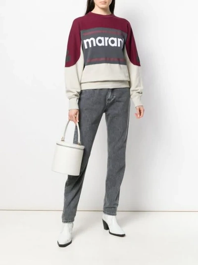 Shop Isabel Marant Étoile Gallian Sweatshirt In Burgundy