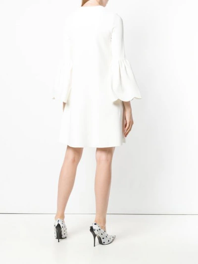 Shop Valentino Garavani Flared Dress In White