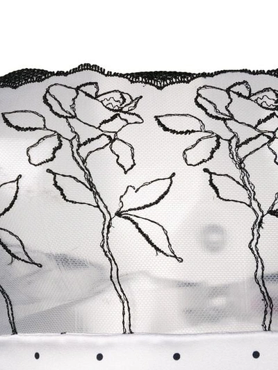 Shop Fleur Of England Flower Print Strapless Boudoir Bra In White