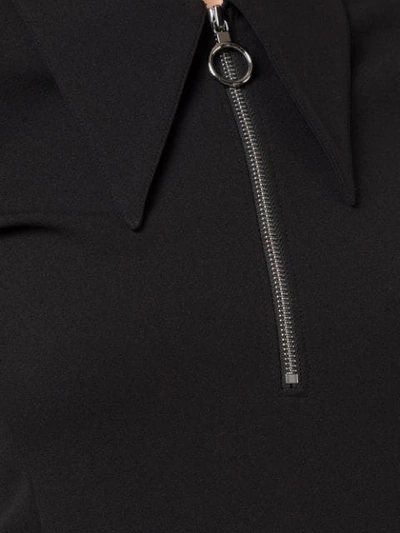 Shop Tibi Knitted Zip In Black