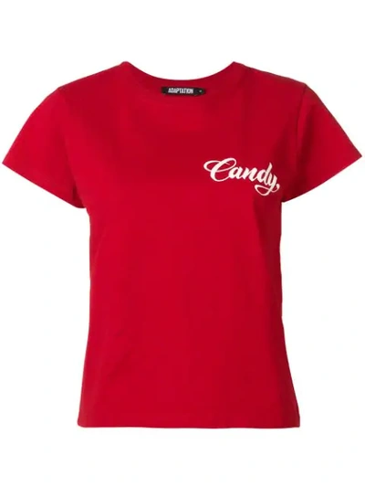 ADAPTATION CANDY PRINT T-SHIRT - 红色