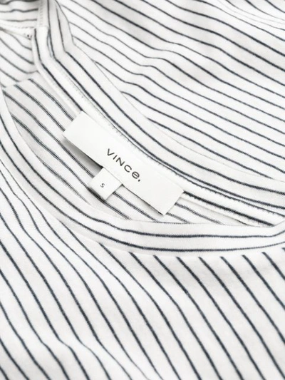 Shop Vince Striped T-shirt - White