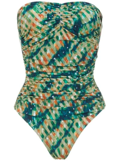 Shop Lygia & Nanny Melissa Printed Swimsuit In Multicolour