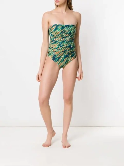 Shop Lygia & Nanny Melissa Printed Swimsuit In Multicolour