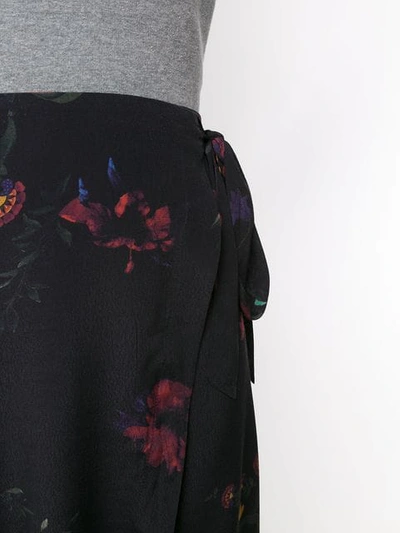 Shop Osklen Printed Midi Skirt In Multicolour