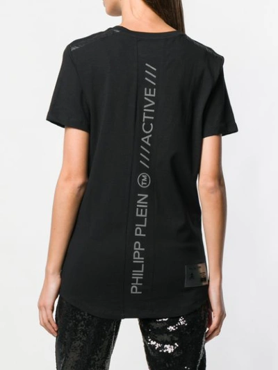 Shop Philipp Plein Xyz Skull And Plein T In Black