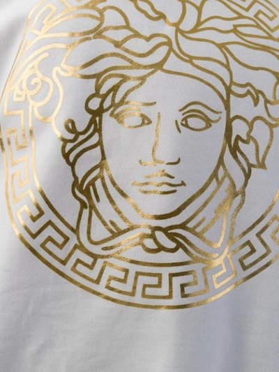 Shop Versace Sweatshirt Mit Medusa In White