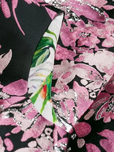 Shop Dolce & Gabbana Floral Embroidered Shift Dress In Pink