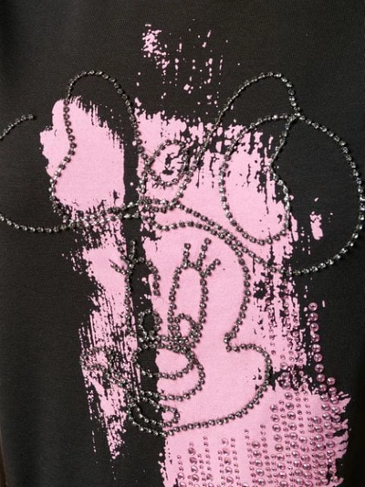 Shop Liu •jo Liu Jo Liu Jo + Disney Embellished Minnie Mouse T-shirt - Black