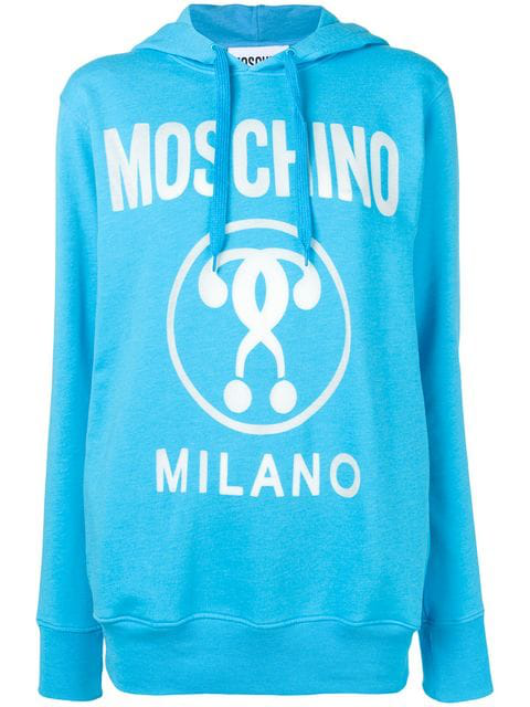 moschino blue hoodie