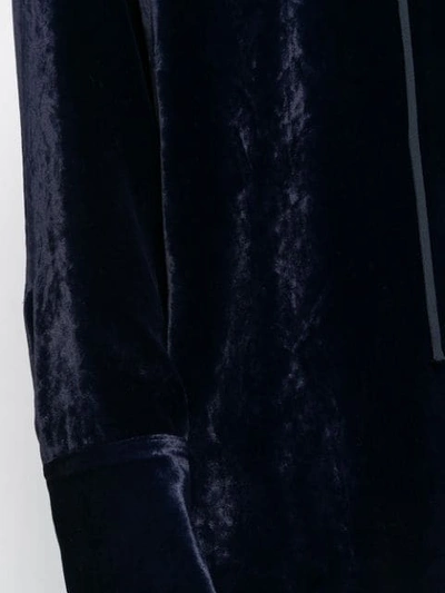 Shop Stella Mccartney Lace-up Blouse In Blue