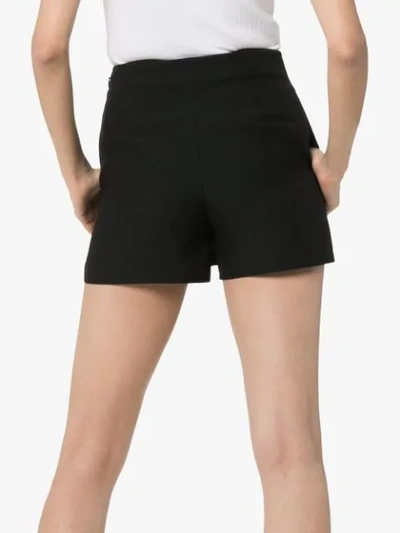 Shop Valentino Ruffle Trim Skort In Black