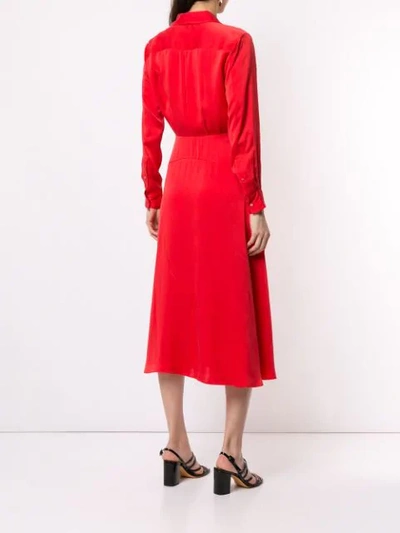 Shop Equipment Tie Waist Dress In Blood Moon