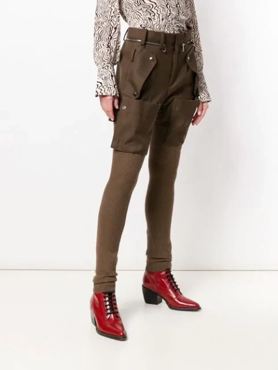 Chloé Cargo Leggings In Brown