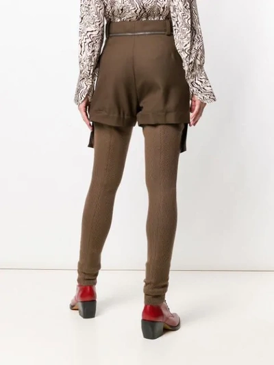 Chloé Cargo Leggings In Brown