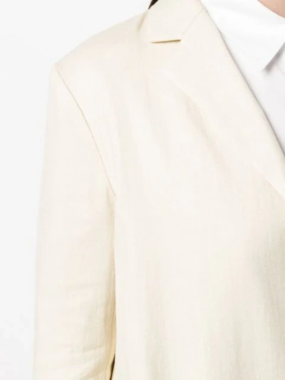 Shop Theory Classic Blazer Coat In Neutrals