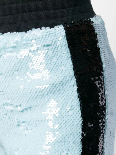 Shop Chiara Ferragni Sequinned Shorts In Blue