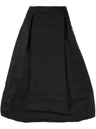 SIMONE ROCHA 中长百褶伞形半身裙 - 黑色