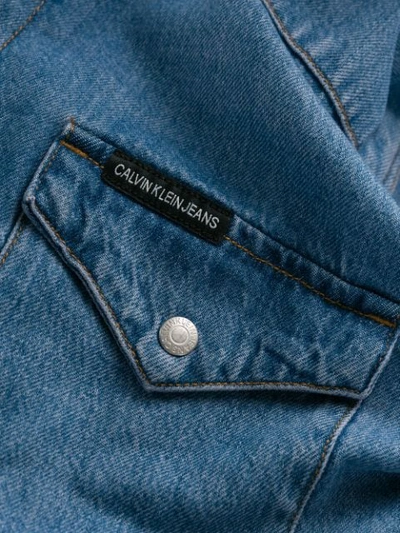 Shop Calvin Klein Jeans Est.1978 Western Denim Shirt In Blue