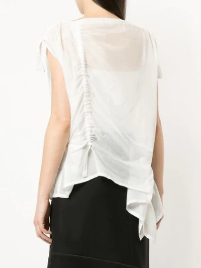 Shop Taylor Boat Neck Blouse In White