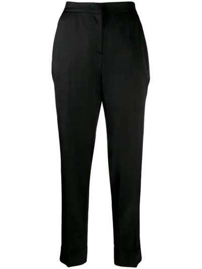 Pt01 Tapered Leg Trousers In Black