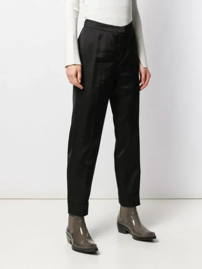 Pt01 Tapered Leg Trousers In Black