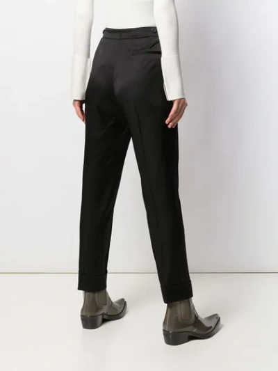 Pt01 Tapered Leg Trousers In Black