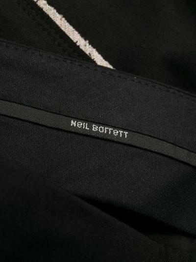 Shop Neil Barrett Straight Fit Trousers In Black