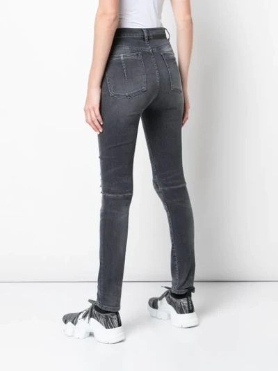 Shop Ben Taverniti Unravel Project Skinny-jeans Im Distressed-look In Black