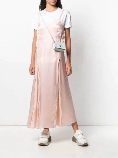 Shop Stella Mccartney Shiela Silk Dress In 6901 Pink
