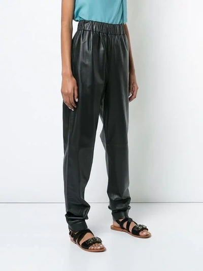 Shop Tibi Tissue Pull-on Pants In Black