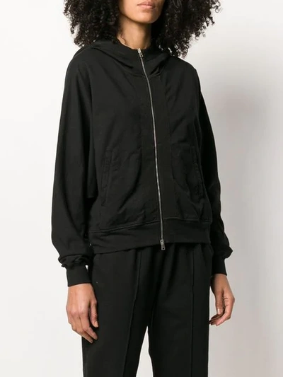 Shop Andrea Ya'aqov Hooded Jacket In Black