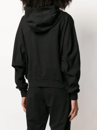 Shop Andrea Ya'aqov Hooded Jacket In Black