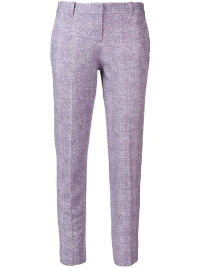 Shop Circolo 1901 Cropped-hose - Lila In Purple