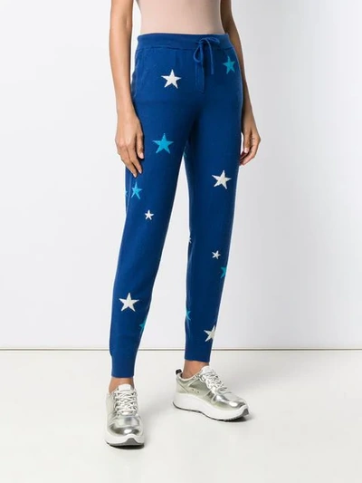 Shop Chinti & Parker Star Print Trousers In Blue
