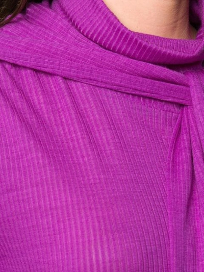 CHRISTOPHER KANE OCTOPUS罗纹上衣 - 紫色