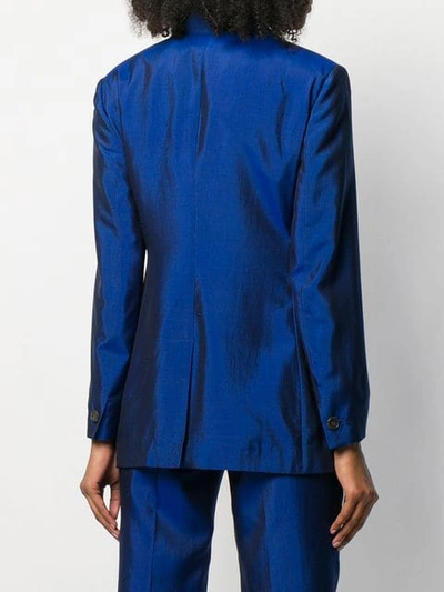 Shop Etro Einreihiger Blazer In Blue