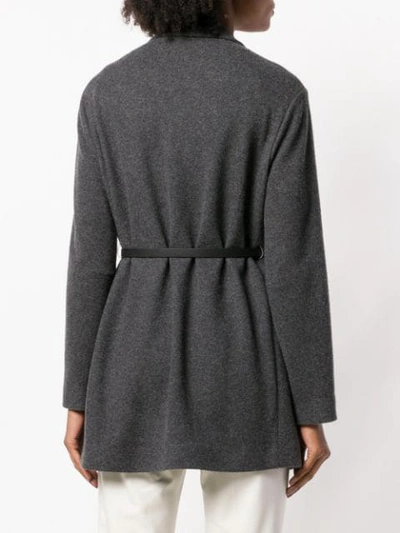 Shop Fabiana Filippi Cardi-coat - Grey