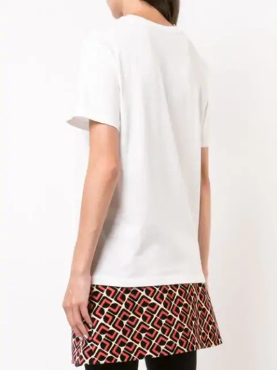 Shop Alexa Chung Logo Print T In White