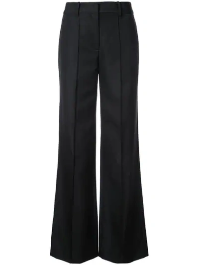 Shop Adam Lippes Bundfaltenhose Mit Weitem Bein - Schwarz In Black